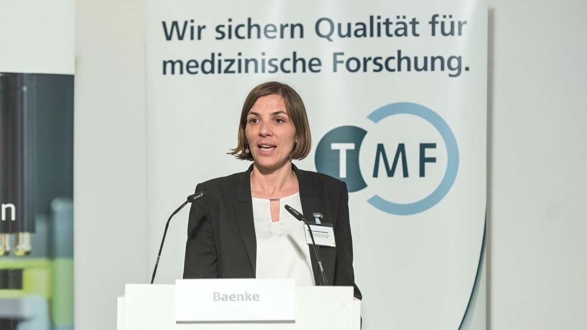 Dr. Franziska Baenke auf dem Biobanken-Symposium 2023