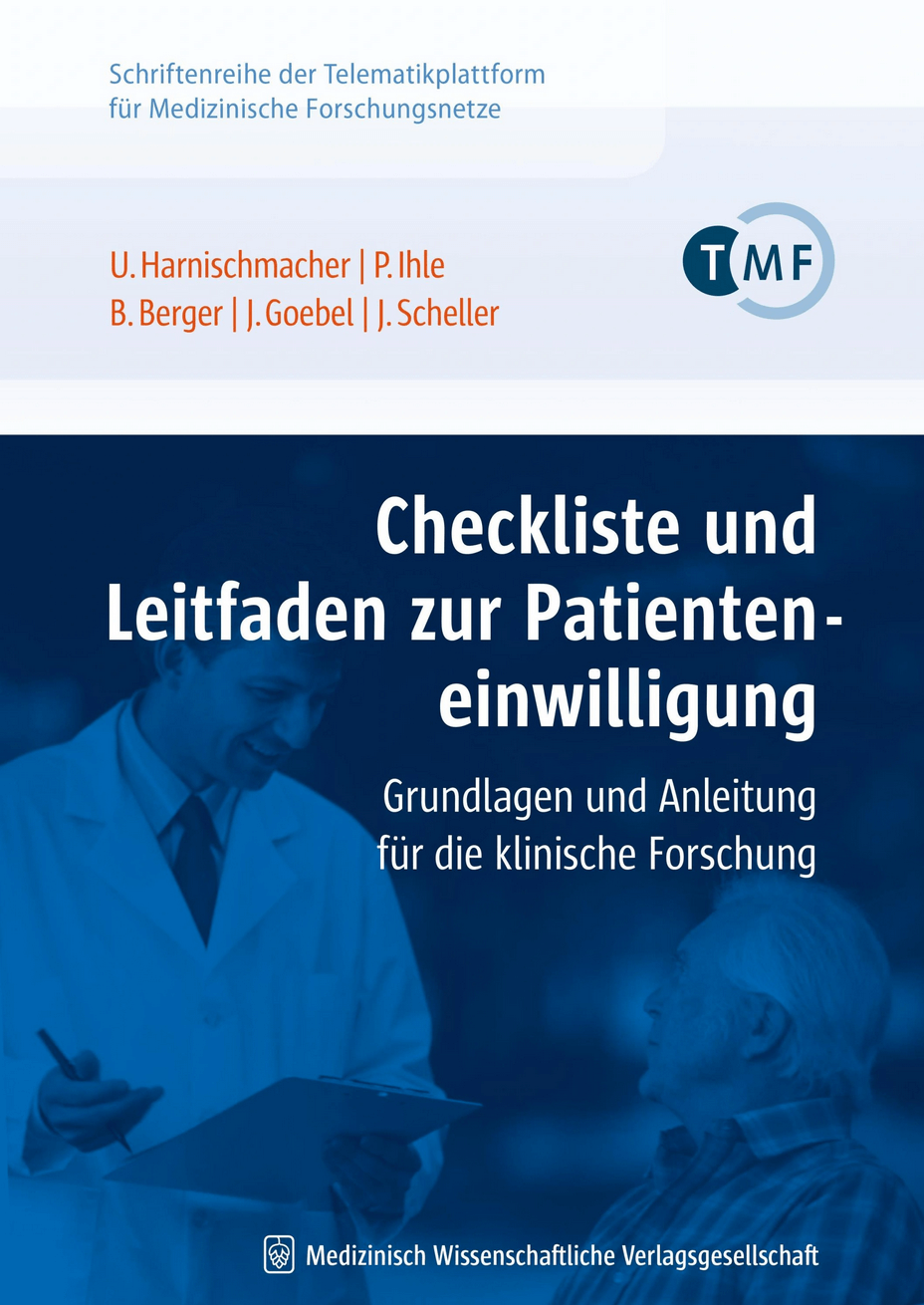 Cover der TMF-Schriftenreihe Checkliste und Leitfaden zur Patienteneinwilligung