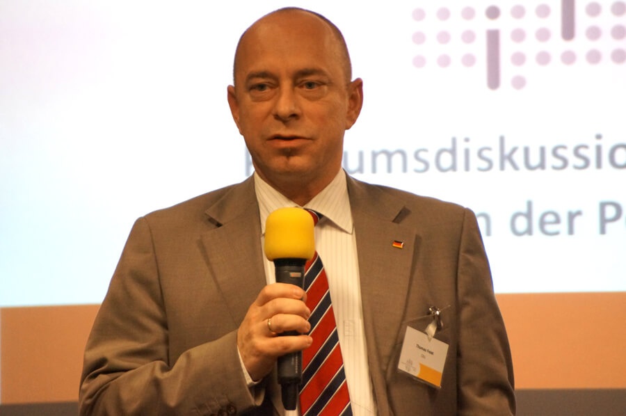 Dr. Thomas Feist beim Biobanken-Symposium 2012