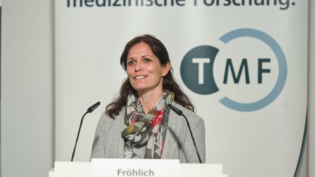 Dr. Tanja Fröhlich auf dem Biobanken-Symposium 2023