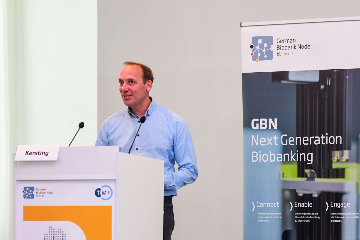 Markus Kersting beim Biobanken Symposium 2022