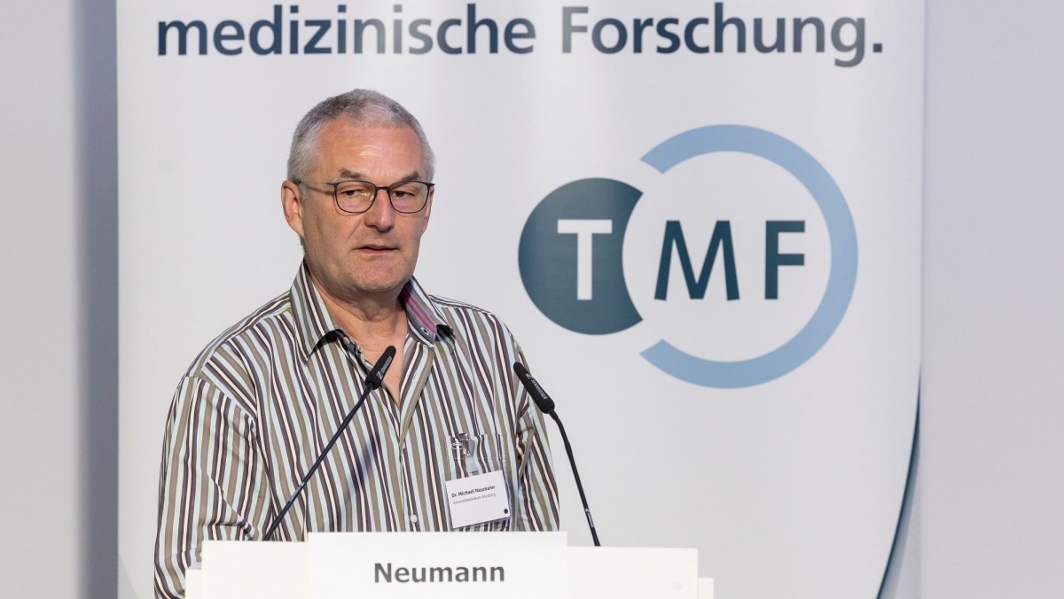 Dr. Michael Neumann auf dem Biobanken-Symposium 2023