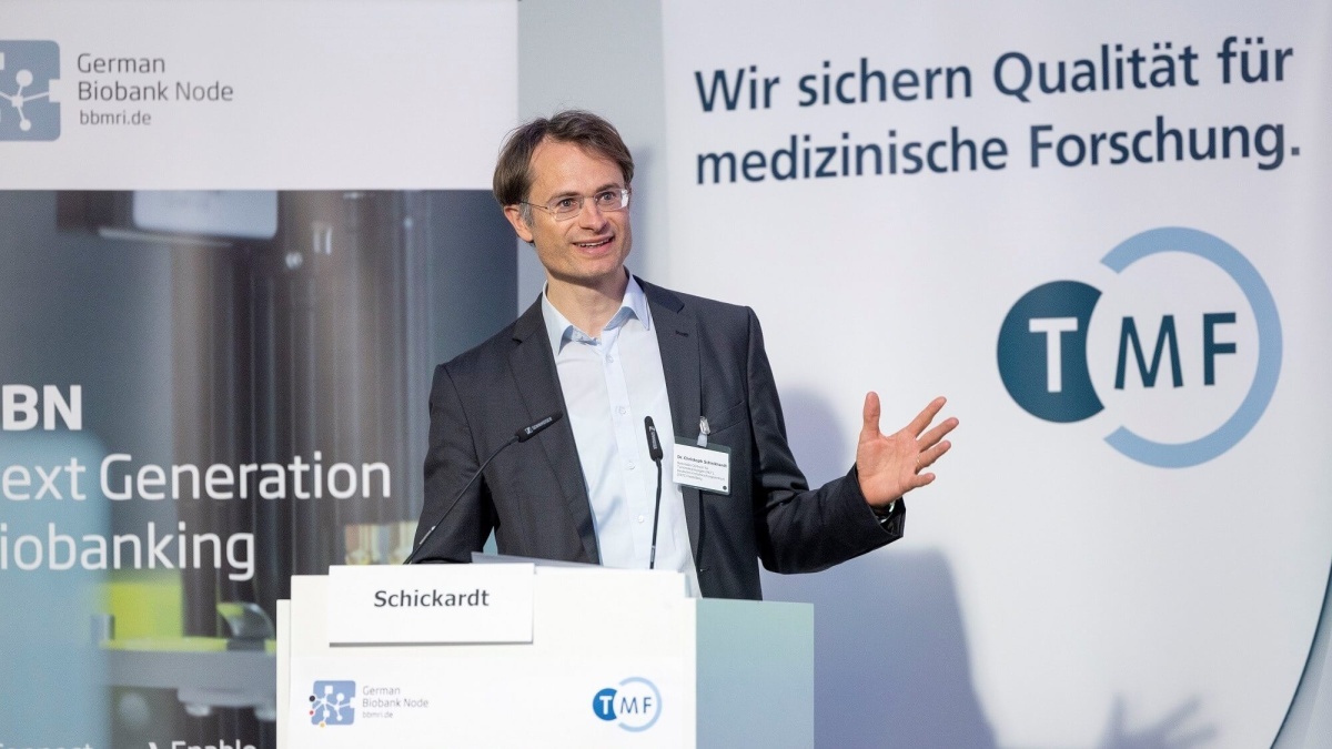 Dr. Christoph Schickhardt auf dem Biobanken-Symposium 2023
