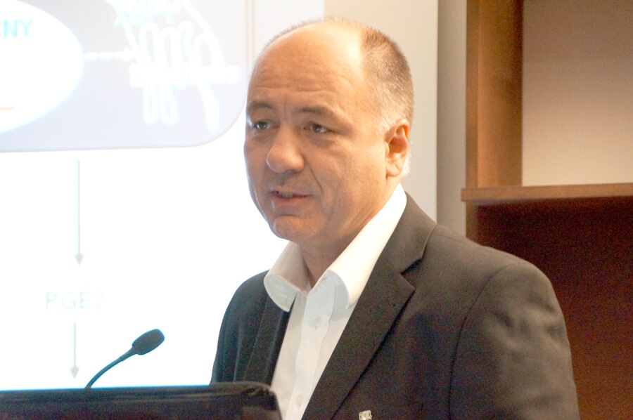 Prof. Dr. Stefan Schreiber beim Biobanken-Symposium 2012