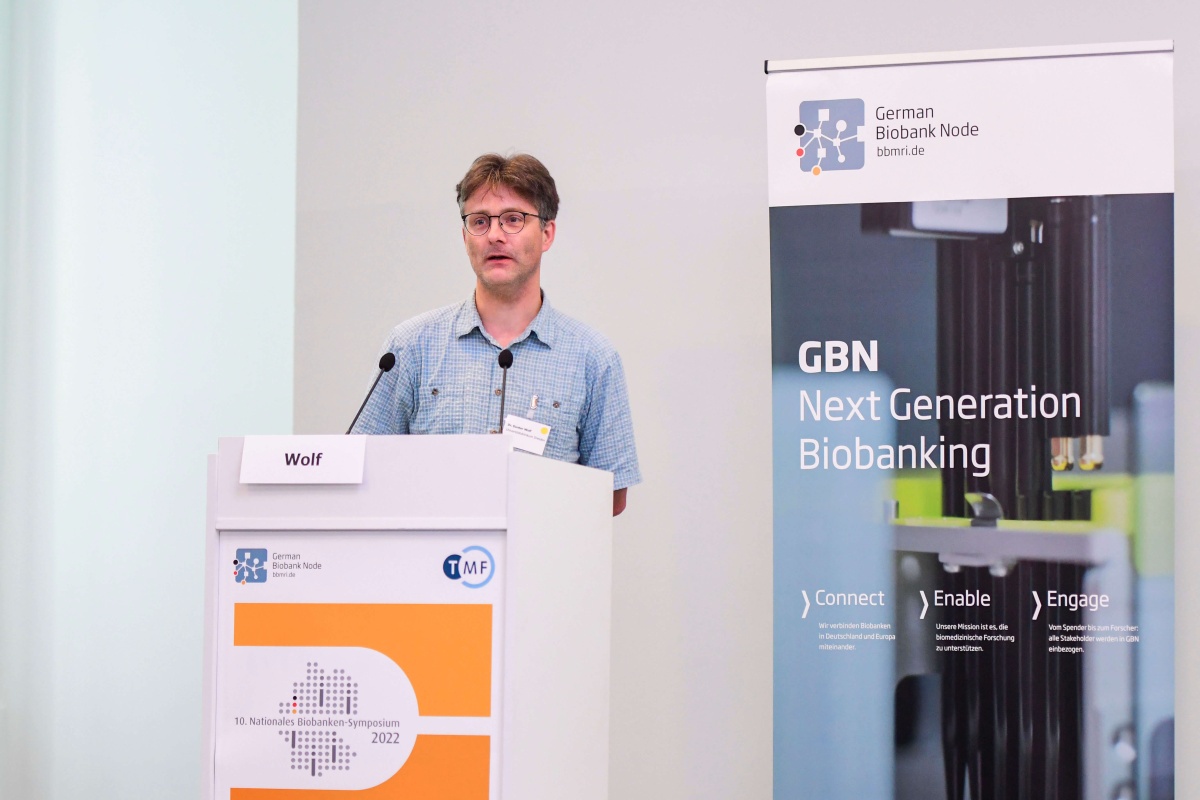 Dr. Gunter Wolf beim Biobanken Symposium 2022