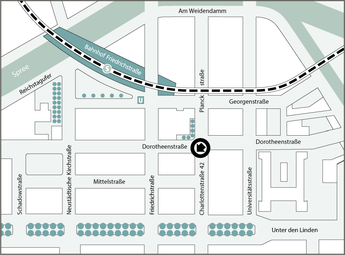 Ein Lageplan der TMF-Geschäftsstelle