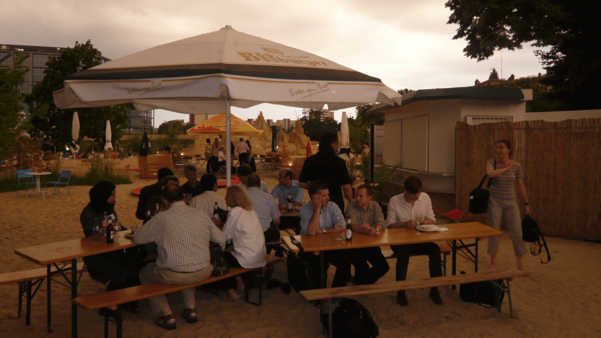 Abendveranstaltung in der Sandstation