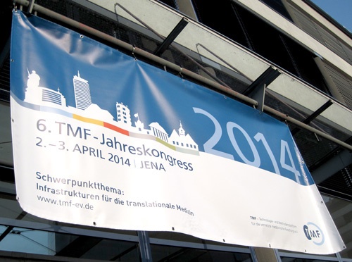 Banner draußen TMF Jahreskongress 2014 Banner draußen TMF Jahreskongress 2014