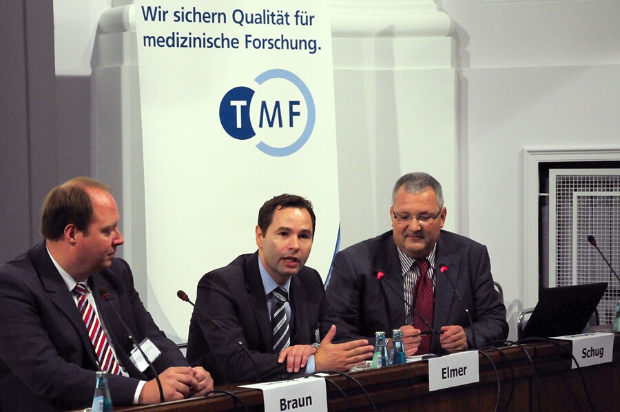 Dr. Helge Braun, Prof. Arno Elmer und Dr. Stephan Schug Dr. Helge Braun, Prof. Arno Elmer und Dr. Stephan Schug