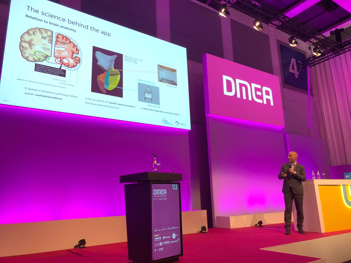 Prof. Dr. Emrah Düzel Prof. Dr. Emrah Düzel auf der DMEA 2019
