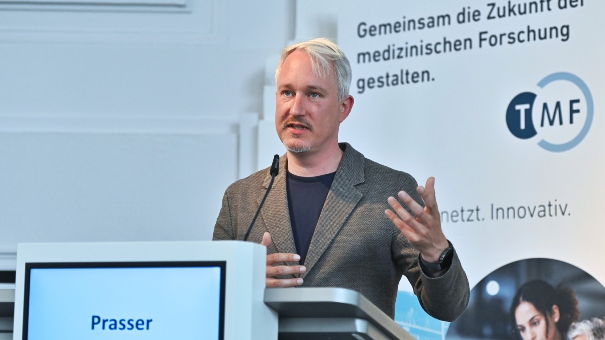 Prof. Dr. Fabian Prasser beim 17. TMF-Jahreskongress 2026.