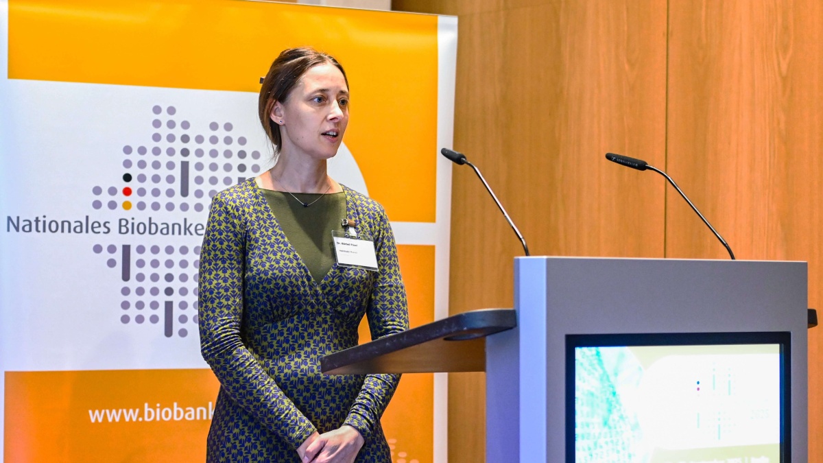 Dr. Bärbel Fösel Dr. Bärbel Fösel auf dem Biobanken-Symposium 2025.
