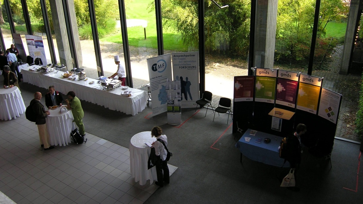 Foyer und TMF-Stand