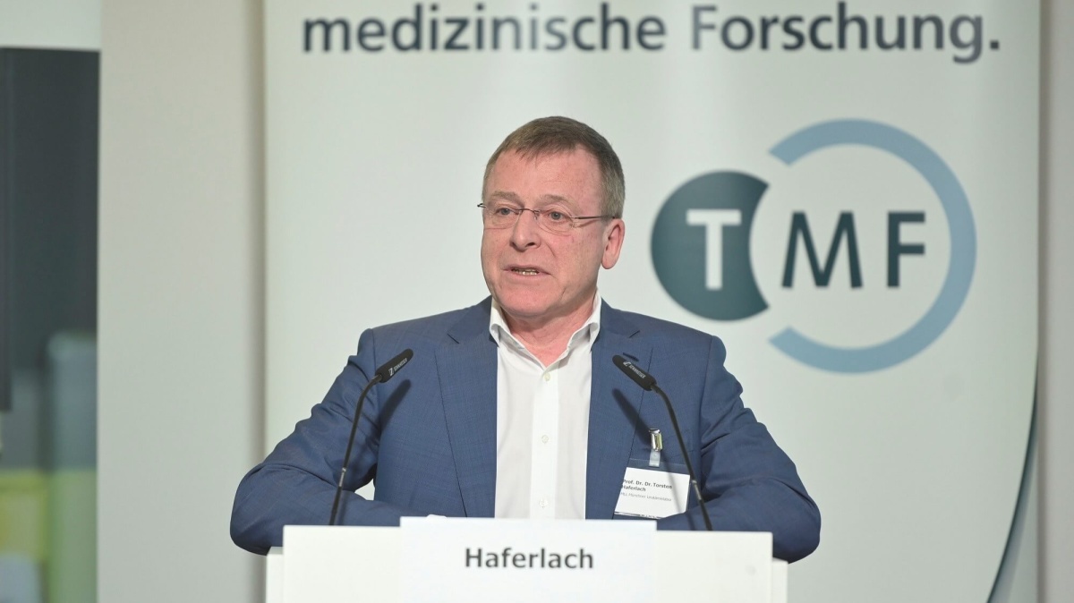 Prof. Dr. Torsten Haferlach Prof. Dr. Torsten Haferlach auf dem Biobanken-Symposium 2023