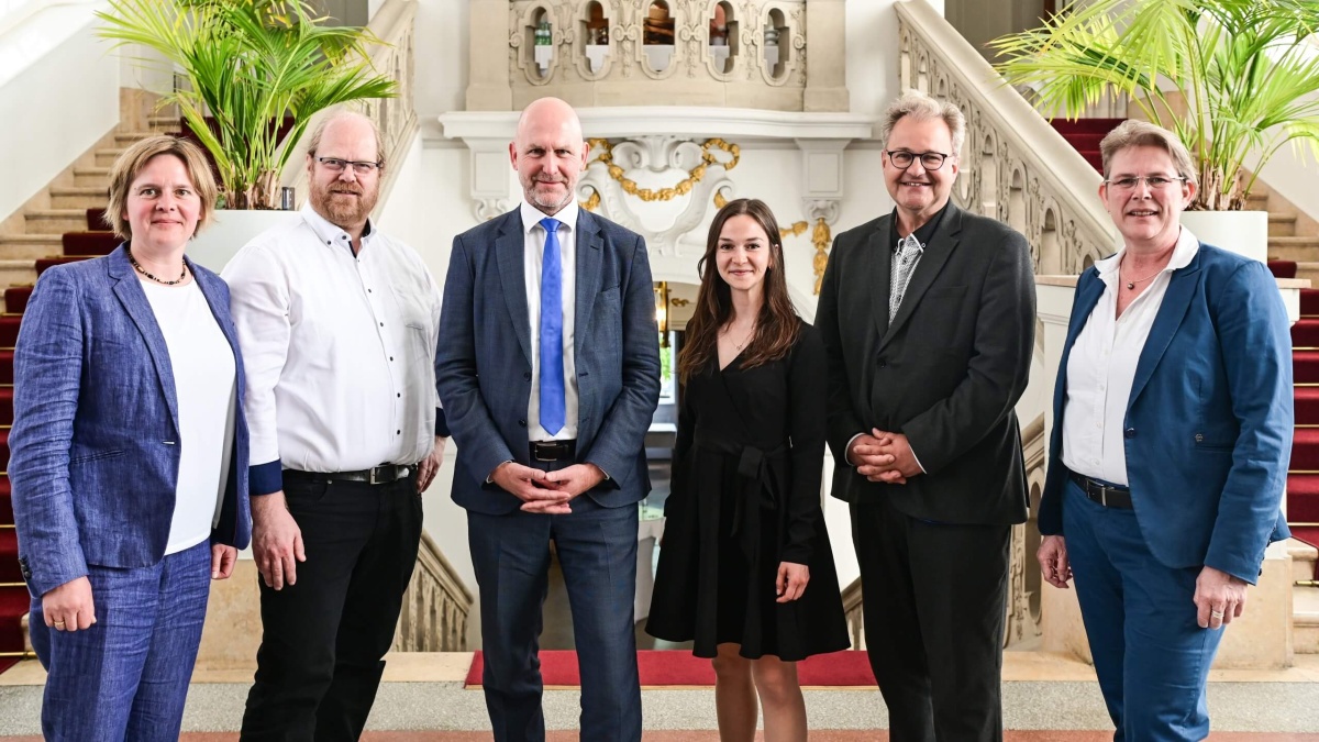 Registertage 2024 PD Dr. med. Anne Regierer, Prof. Dr. Rainer Röhrig, Markus Algermissen, Sarah Kosecki, Sebastian C. Semler und Dr. Anna Niemeyer auf den Registertagen 2024