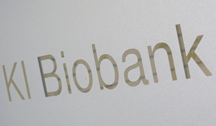 Schild: KI Biobank