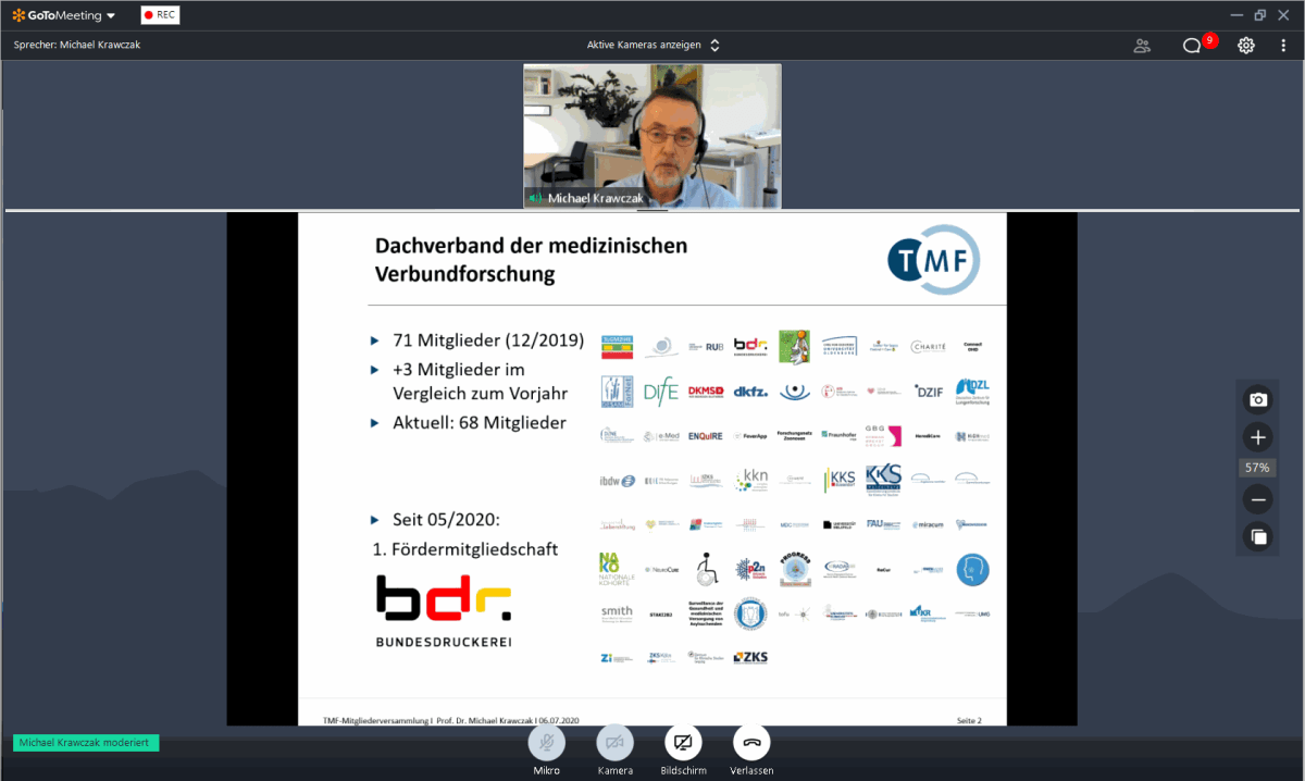 Krawczak TMF Mitgliederversammlung 2020 Krawczak TMF Mitgliederversammlung 2020