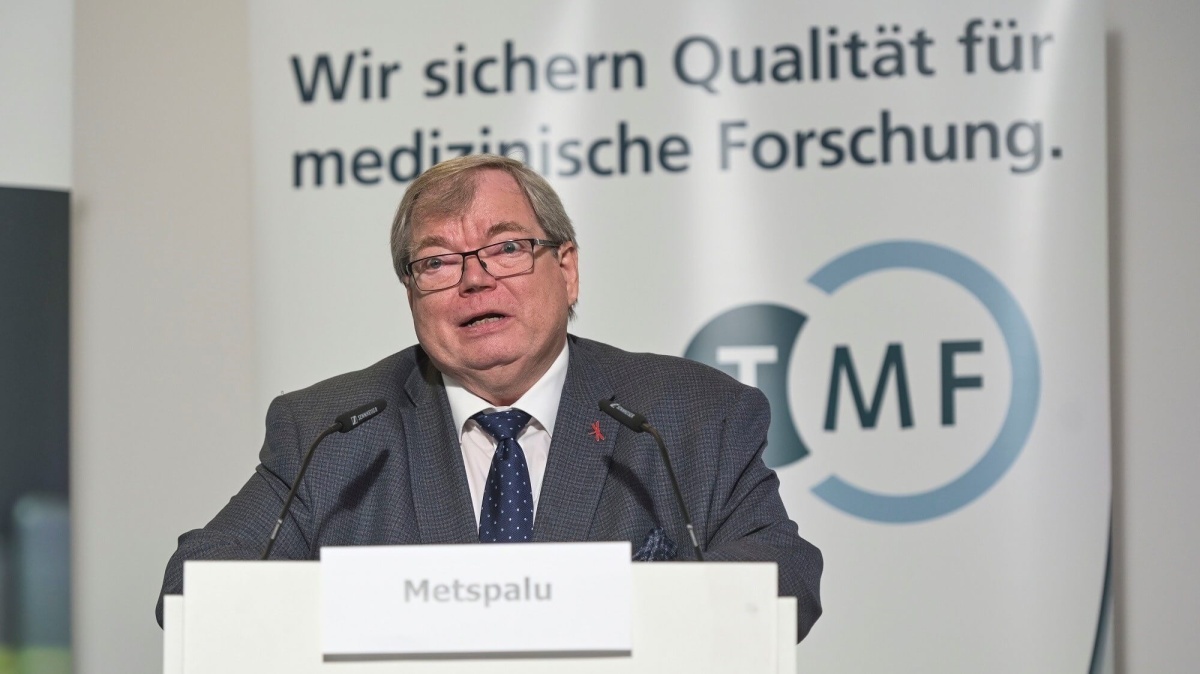 Prof. Dr. Andres Metspalu auf dem Biobanken-Symposium 2023