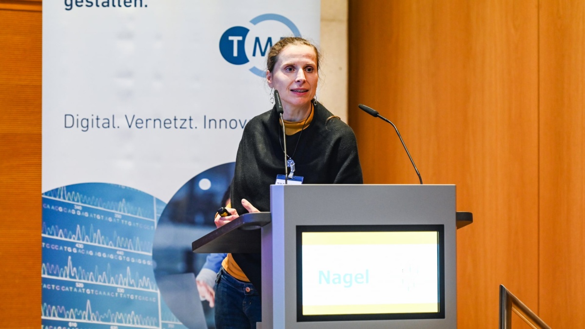 PD Dr. Manuela Nagel PD Dr. Manuela Nagel auf dem Biobanken-Symposium 2025.