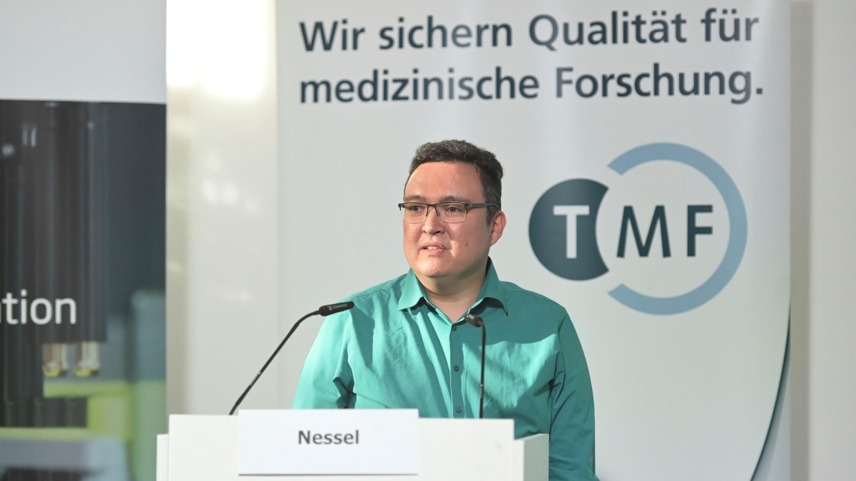Andreas Nessel auf dem Biobanken-Symposium 2023
