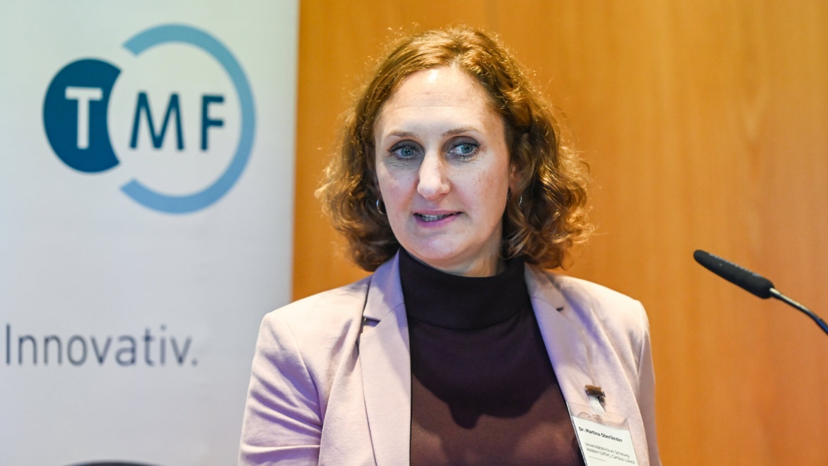 Dr. Martina Oberländer Dr. Martina Oberländer auf dem Biobanken-Symposium 2025.