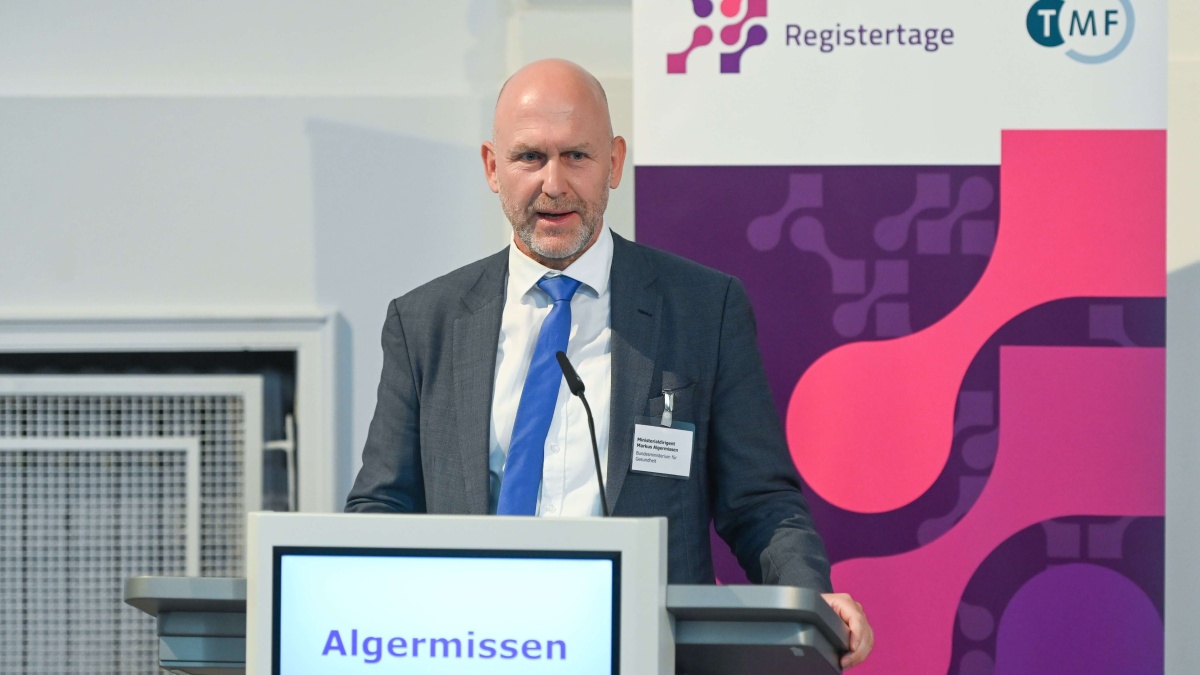 Ministerialdirigent Markus Algermissen Ministerialdirigent Markus Algermissen vom Bundesministerium für Gesundheit auf den Registertagen 2024