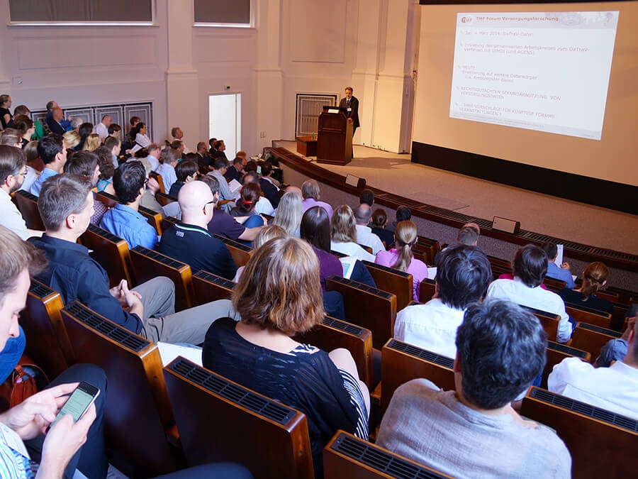 TMF-Forum Versorgungsforschung Das Publikum beim TMF-Forum Versorgungsforschung 2015