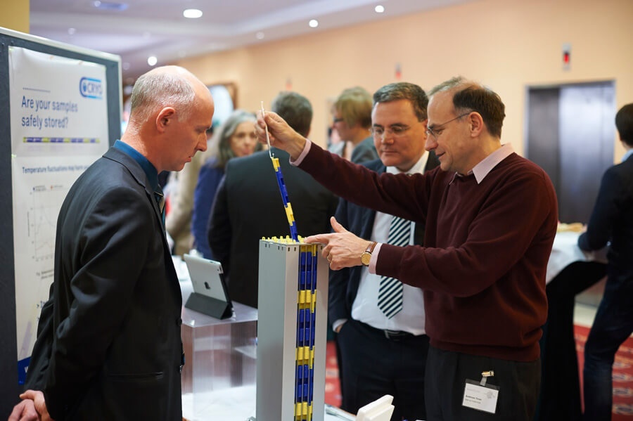 Stand eines Ausstellers Biobanken Symposium 2014