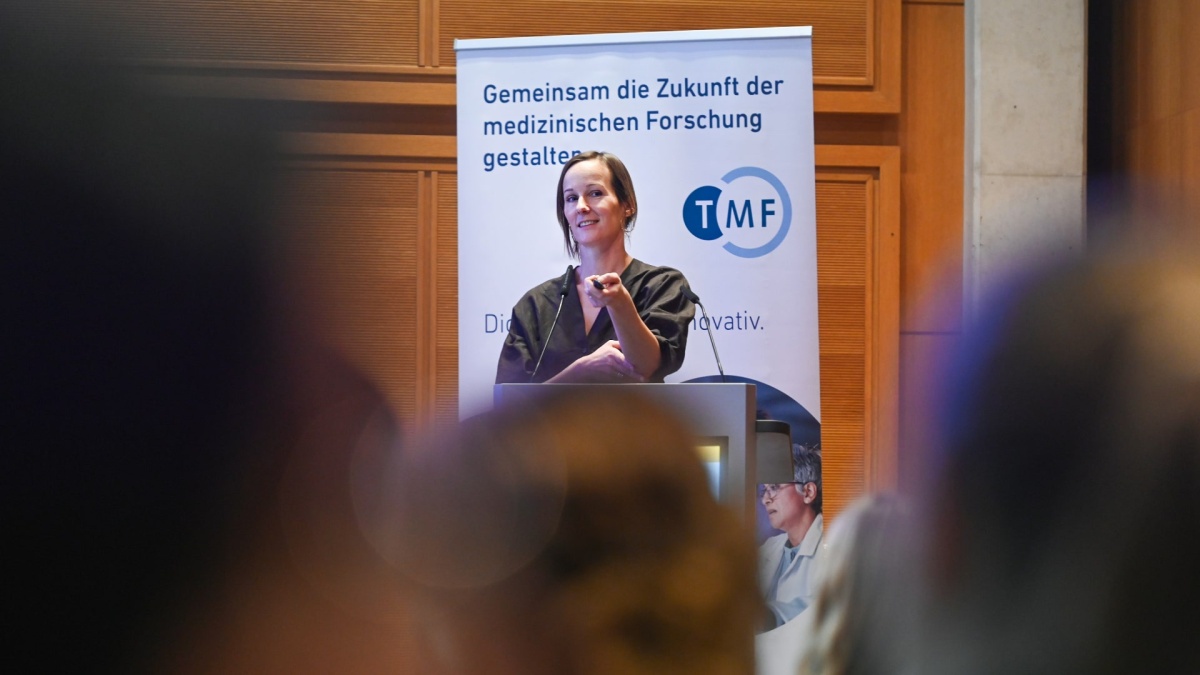 Joséphine Uldry Joséphine Uldry auf dem Biobanken-Symposium 2025.