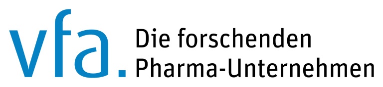 Das Logo des Verbands der forschenden Pharma-Unternehmen in Deutschland, kurz vfa