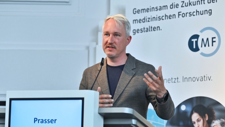 Prof. Dr. Fabian Prasser beim 17. TMF-Jahreskongress 2026.
