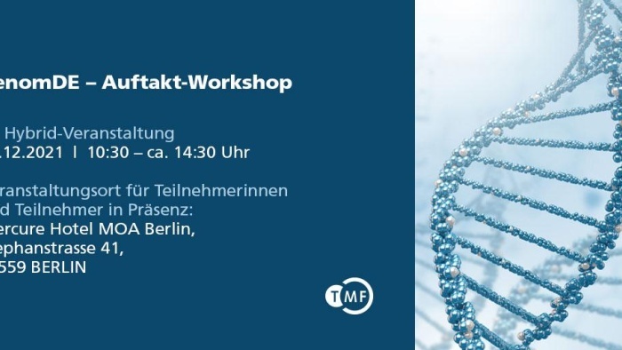 Save the Date: genomDE Auftakt Workshop 2021