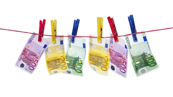 Geldscheine Wäscheleine
