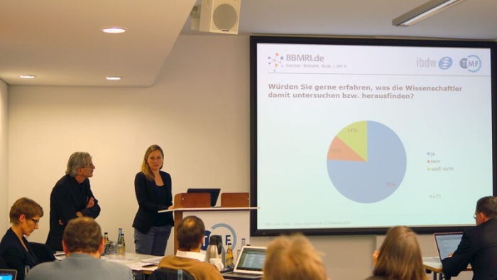 Lesch Sitzung TMF Arbeitsgruppen Biomaterialbanken und Wissenschaftskommunikation 2014