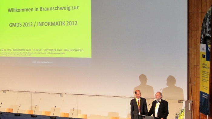 Dr. Lars Wolf und Prof. Dr. Reinhold Haux