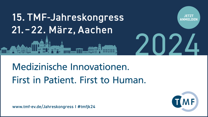 Der 15. TMF-Jahreskongress 2024 vom 21. bis 22. März in Aachen